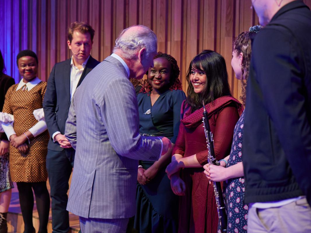 Rai Sengupta meeting the Prince of Wales